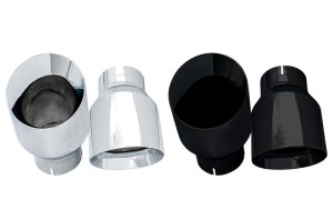 Jeep Wrangler JKU Performance Exhaust - Rear - AWE Tuning - Tread Edition, Axle-Back Dual - Chrome Silver - `07-`18